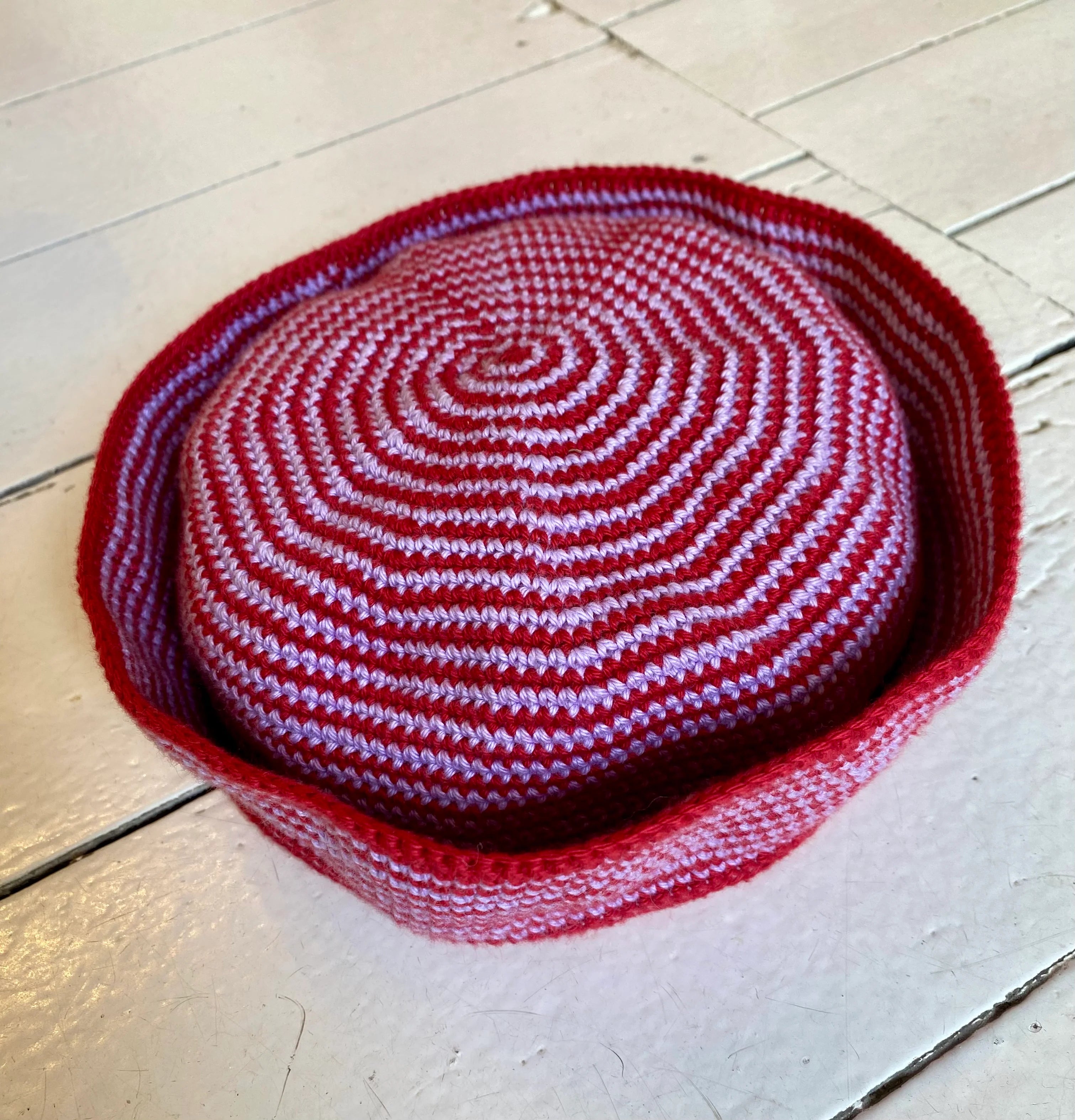 Sailor hat (rød og lilla)