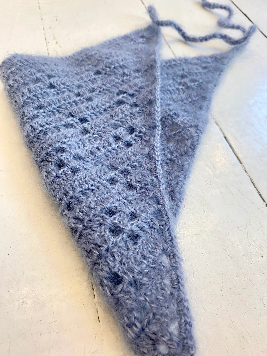 Bandana (støvet blå mohair)