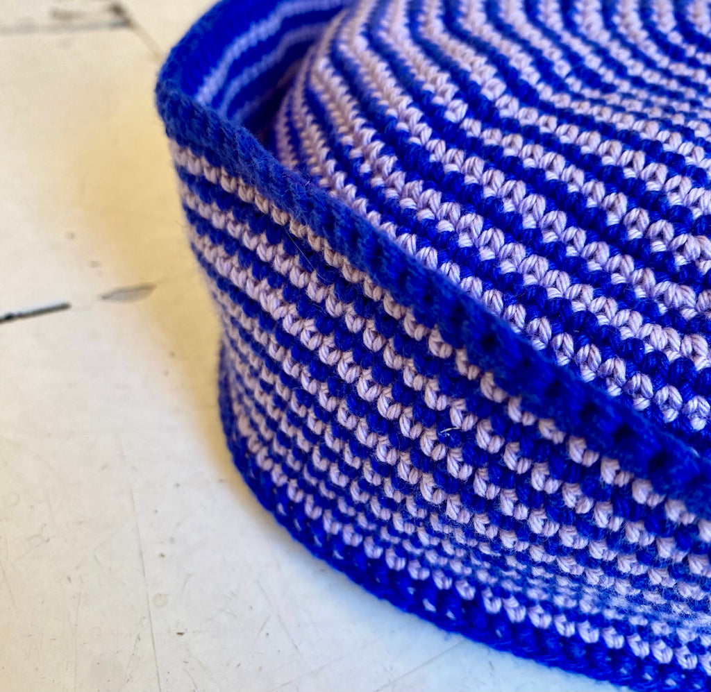 Sailor hat (blå og lilla)