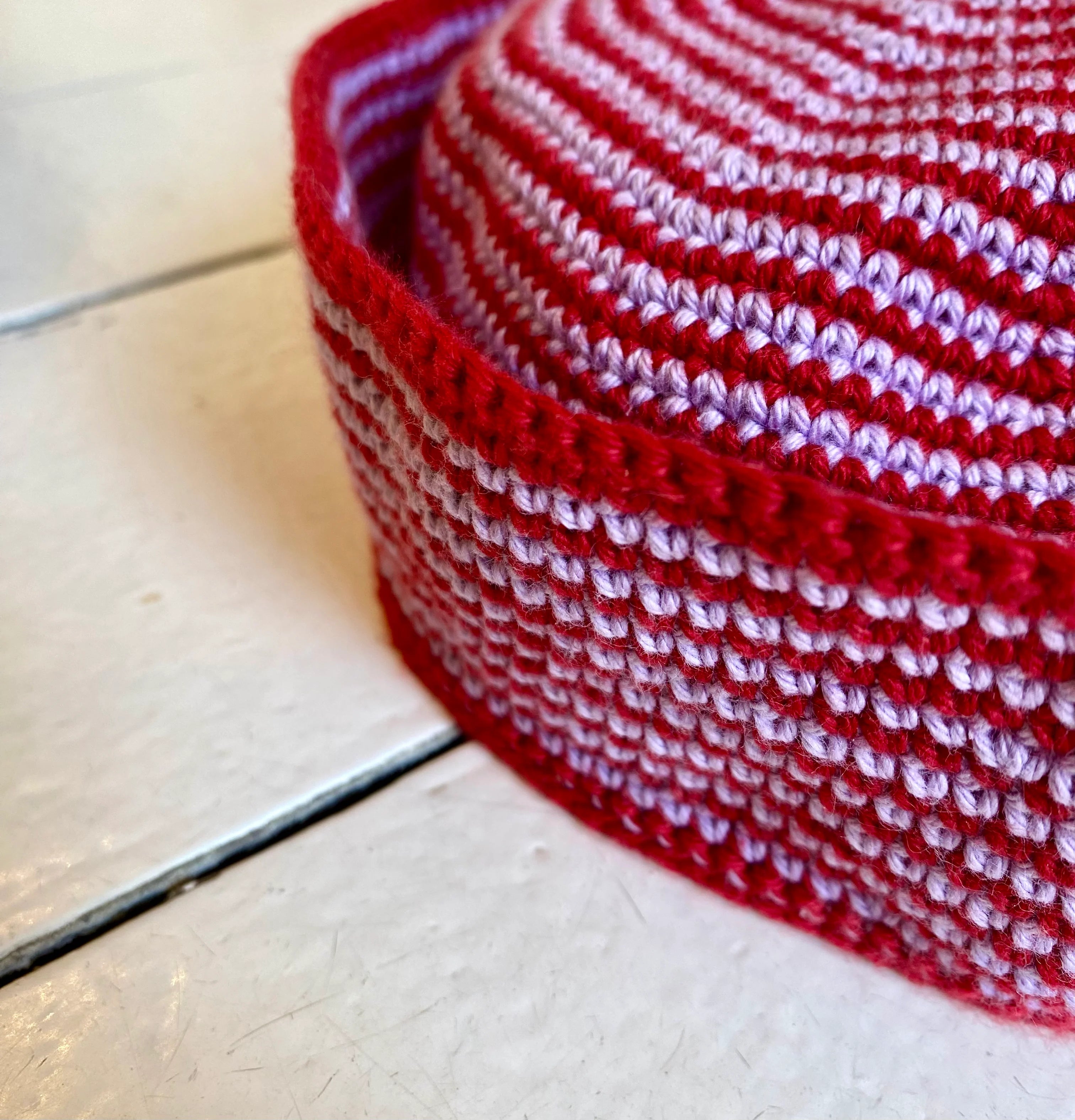 Sailor hat (rød og lilla)