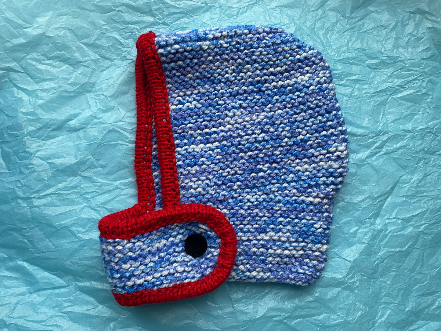 Balaclava red/blue